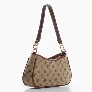 Jacquard shoulder bag
